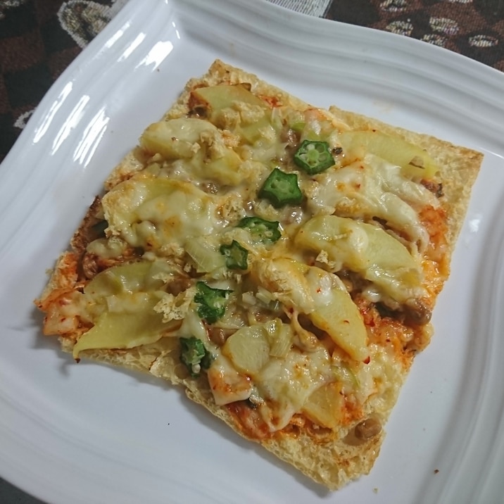 油揚げでサクッと~ピザ風つまみ